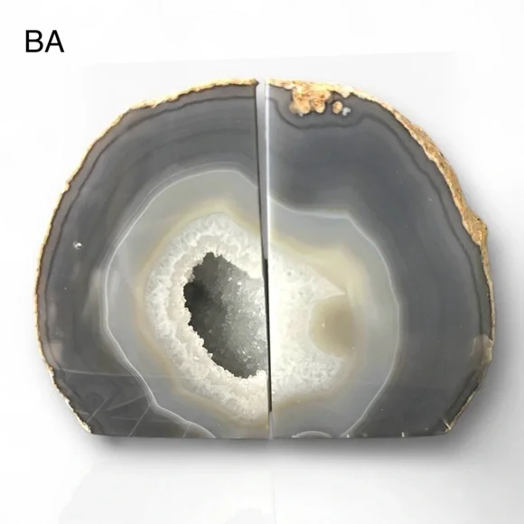 Crystal Bookends Natural Agate Geode Center: Choose Your Pair (1 pair per order) - Picture 7 of 8